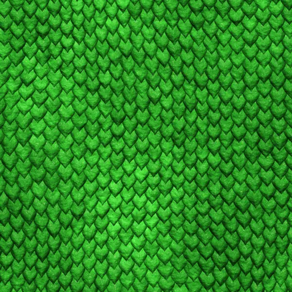 green scales from lizard or snake skin