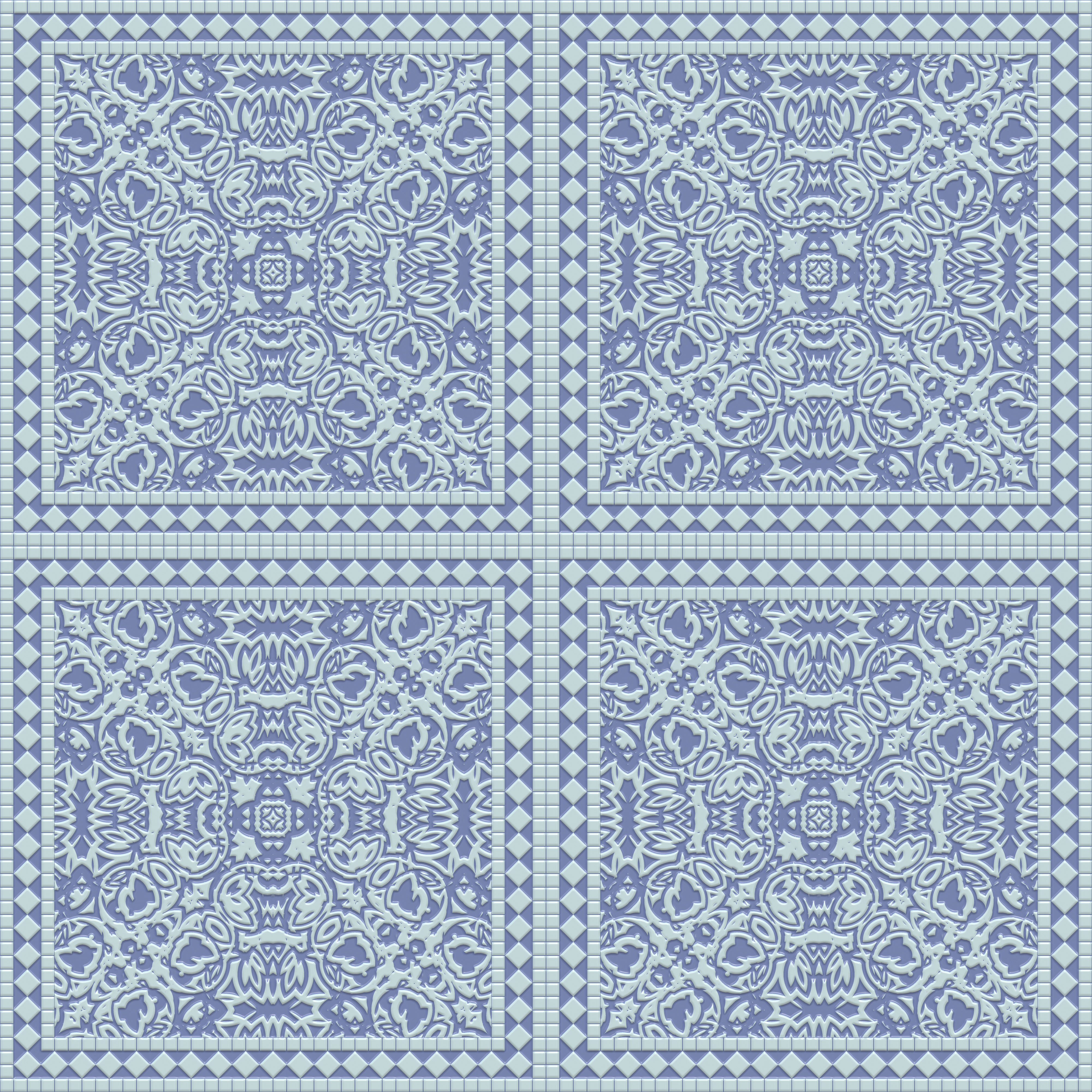blue seamless kitchen tile patterned background texture