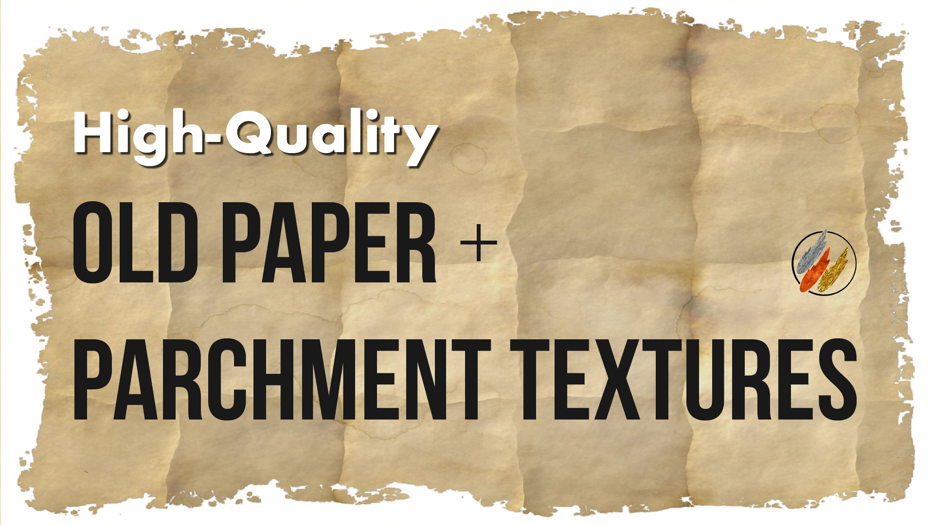 An old and worn out parchment paper background texture