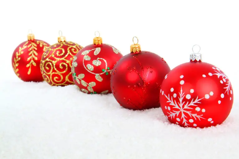 15 Assorted Christmas Ornaments on a White Background